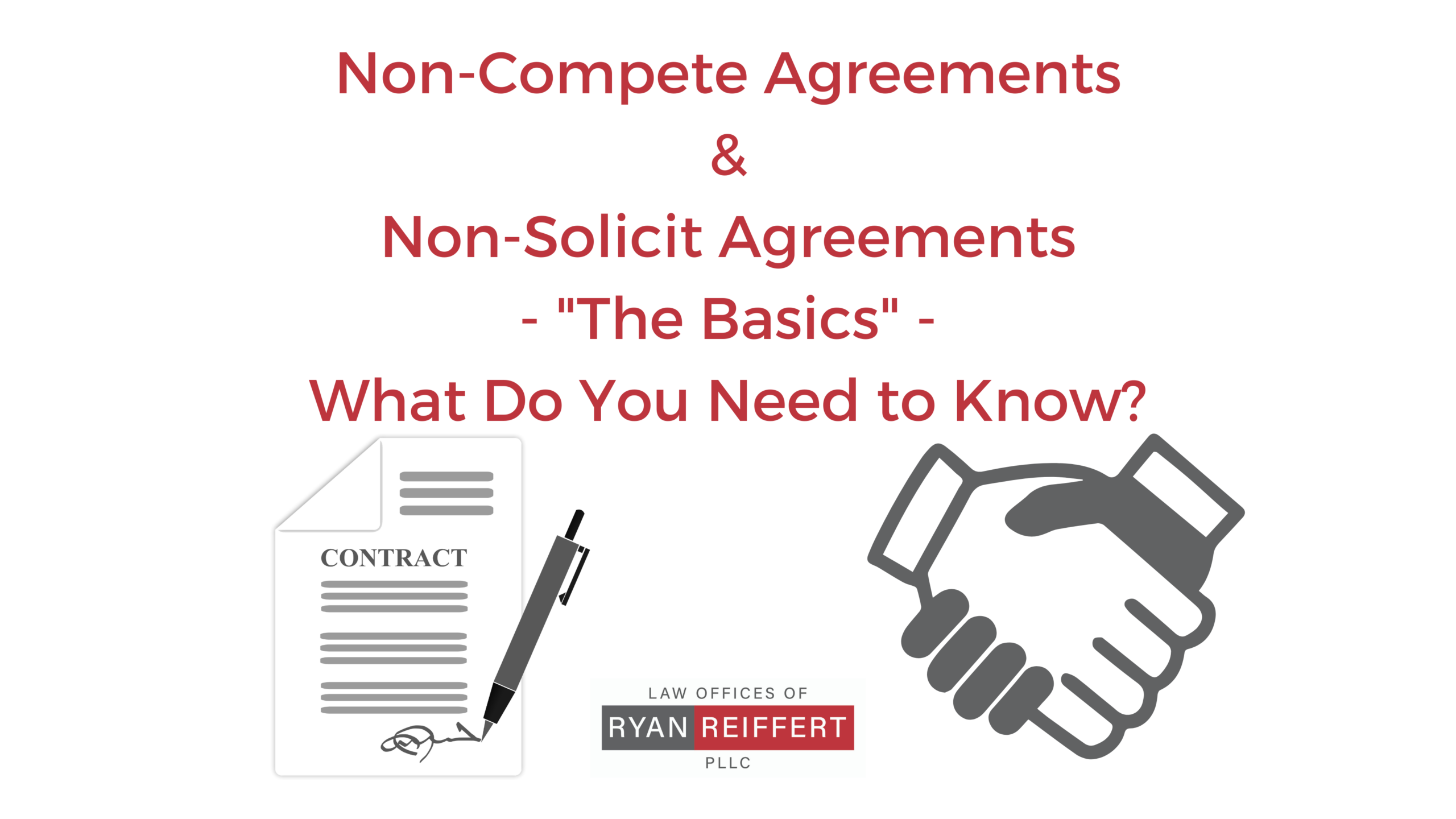 Non-compete agreements & non-solicit Agreements